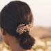 Anthropologie Accessories | Anthropologie - Serafina Whispy Baby’s Breath Gold Comb - Wedding Hair Accessory | Color: Cream/Gold | Size: Os