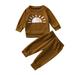 Baby Gift Set Baby Clothes 6 Month Toddler Baby Kids Boys Suit Long Sleeve Sweatshirt Pullover Top Jogger Pants Set Fall Winter Clothes Set Boys Sweat Suit 10 12