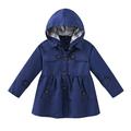 Sodopo Toddler Kids Baby Girl s Hooded Trench Coat Baby Toddler Boys Windbreaker Jacket Detachable Hooded Uniform Coat for Kids Lightweight Jackets