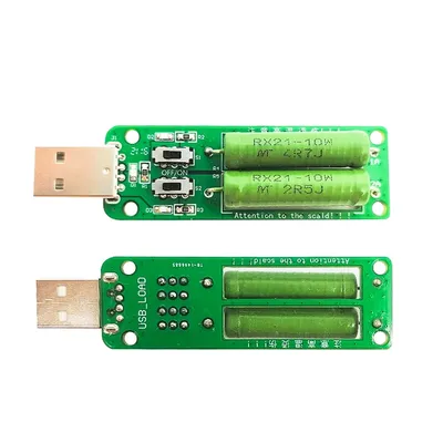 Résistance USB à charge électronique DC avec interrupteur réglable 3 types de capacité de la