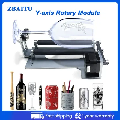 ZBAITU-Machine de gravure laser à rouleau lointain axe Y technologie colorable cylindrique
