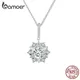 Bamoer – collier avec pendentif étoile Moissanite pour femme 1 Carat en argent Sterling 925