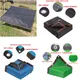 Pare-soleil de jardin noir 12 broches 80 ~ 90% couverture de serre clôture protection UV