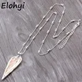 ELOYHI – pendentifs en alliage pour femmes chaîne de pull longue collier et pendentif Boho Double