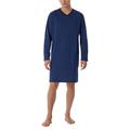 Schiesser Herren Langarm-Nightwear Nachthemd, Navy, 48