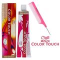 6/45 Dark blonde/Red red-violet Wella COLOR TOUCH by WeIIa Demi-Permanent Haircolor Dye Ammonia-Free Hair Color - Pack of 3 w/ Sleek Pink Argan Comb