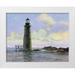 Bansemer Roger 18x15 White Modern Wood Framed Museum Art Print Titled - Graves Lighthouse - Boston