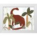 Vess June Erica 18x15 White Modern Wood Framed Museum Art Print Titled - Mighty Dinos Collection A