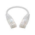 Cat 6 Ethernet Cable 0.5 ft 6-Inch (10-Pack) - Snagless - UTP - 28AWG - 550Mhz - Cat6 Patch Cable Cat 6 Patch Cable Cat6 Ethernet Cable Network Cable Internet Cable - White