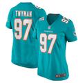 Women's Nike Jaylen Twyman Aqua Miami Dolphins Home Game Player Jersey