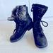 American Eagle Outfitters Shoes | Ae Outfitters Faux Fur / Textile Winter / Combat Boots Size 8 | Color: Black/Brown | Size: 8