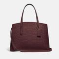 Coach Bags | Coach Charlie Carryall 28 In Signature Leather Crossbody Bag Wine | Color: Red | Size: Os