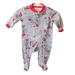 Disney Pajamas | Baby Disney Mickey & Minnie Mouse Valentines Sleeper Pajamas | Color: Gray/Red | Size: 0-3mb