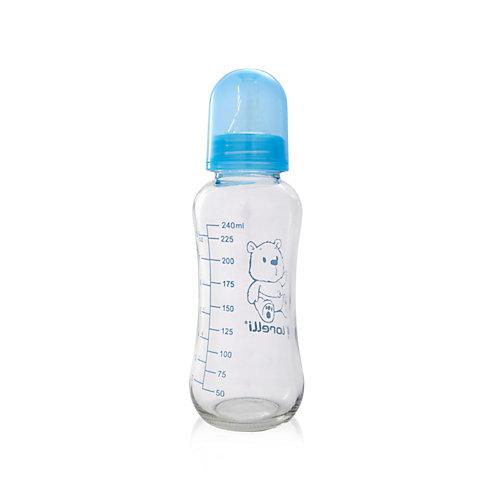 Baby Glasflasche 240 ml Babyflaschen blau