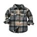 JDEFEG Boys Sweatshirts Boy 11 Toddler Boys Long Sleeve Winter Shirt Tops Coat Outwear for Babys Clothes Plaid Grey Autumn Top Teen Boy Boys Tops Cotton Blend Grey 90