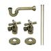 Kingston Brass KPK203 Gourmet Scape Plumbing Supply Kit with 1-1/2 P-Trap - 1/2 IPS Inlet x 3/8 Comp Oulet Antique Brass