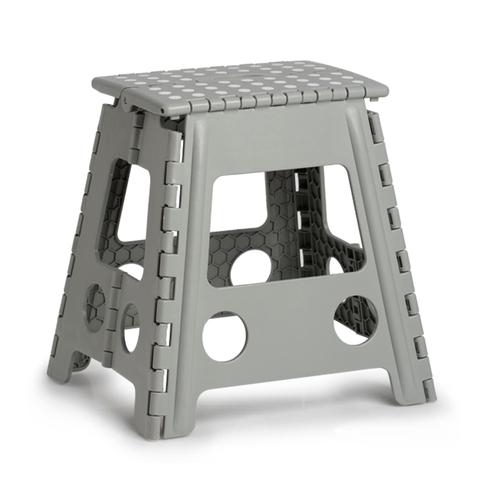 Klappstuhl ZELLER PRESENT Stühle grau (grau, grau) Klappstühle Kunststoff, klappbar, Sitzhöhe 39 cm