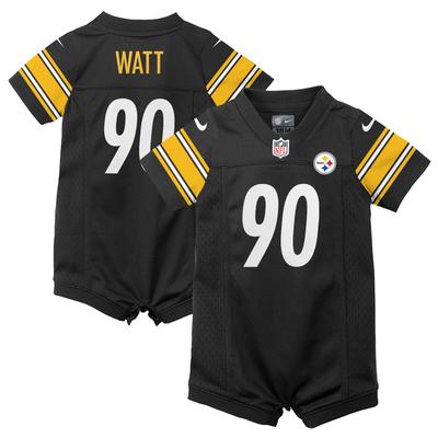 Pittsburgh Steelers Nike Home Jersey Strampler – Schwarz – T.J. Watt - Säugling Image
