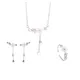 Collier à breloques en argent pour femme boucles d'oreilles matiques pampilles coquillage