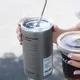 Tasse à café Ins avec paille double couche acier inoxydable antirouille mode simple glace
