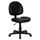 Flash Furniture Ronald Mid-Back LeatherSoft Swivel Office Chair, Black