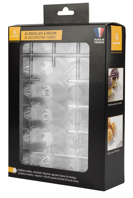 Matfer Schachtel mit 24 Spritztüllen "Konditorwahl" aus Copolyester (166003) Image