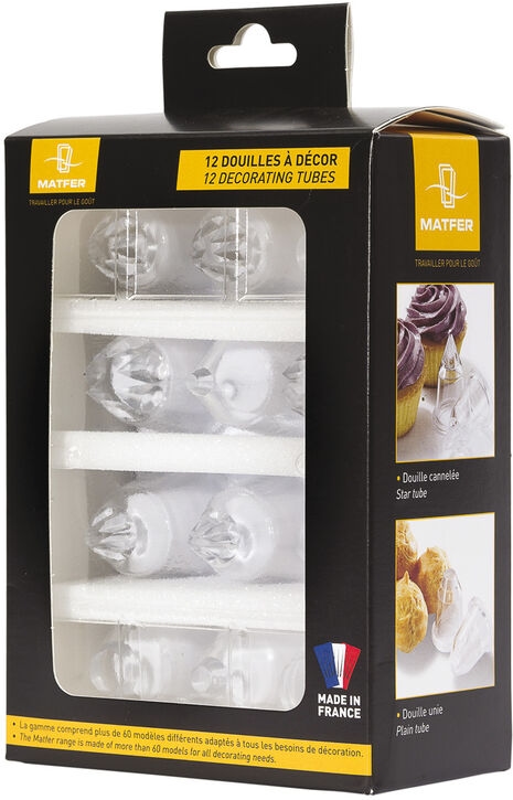 Matfer Schachtel mit 12 Spritztüllen "Konditorwahl" aus Copolyester (166001) Image