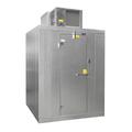 Norlake KLF771010-C Kold Locker Indoor Walk-In Freezer w/ Right Hinge Door - Top Mount Compressor, 10' x 10' x 7' 7"H, Floor