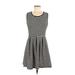 Le Lis Casual Dress - A-Line: Ivory Stripes Dresses - Women's Size Medium