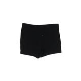 Charlotte Russe Shorts: Black Print Bottoms - Women's Size X-Large - Indigo Wash