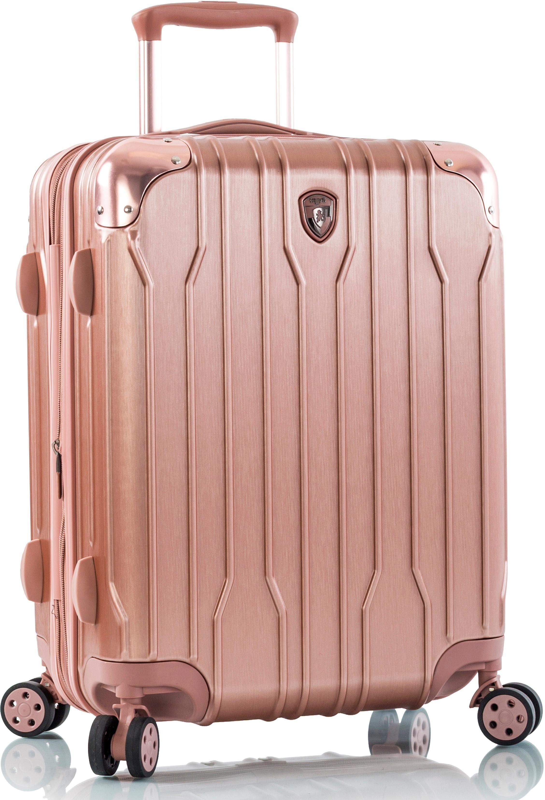Hartschalen-Trolley HEYS "Xtrak, in verschiedenen Farben und Größen", Gr. B/H/T: 39 x 53 x 23 42, rosa (rose gold), Polycarbonat-Verbundwerkstoff, festlich, Koffer, Heys x Joachim Llambi Handgepäck-Koffer TSA Schloss Volumenerweiterung Image