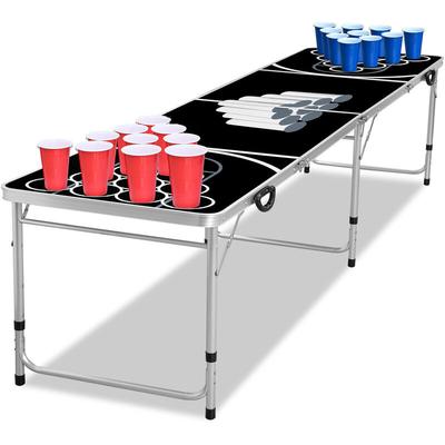 Tischtennisplatten Beer Pong Tisch Set Bierpongtisch Höhenverstellbar Klappbarer Table für
