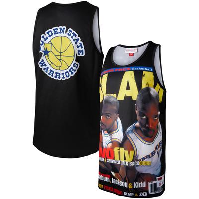 Schwarzes Mitchell & Ness Tim Hardaway/Latrell Sprewell Golden State Warriors Slam Player Tanktop für Herren Image