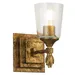 Lucas McKearn Vetiver Flame Finial Wall Sconce - BB1022G-1-F1G