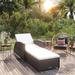 Latitude Run® 116.5" Long Reclining Single Chaise w/ Cushions Plastic | 25 H x 55 W x 116.5 D in | Outdoor Furniture | Wayfair