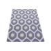 Shahbanu Rugs Silver Gray, Hand Woven Kilim Geometric Design, Flat Weave Soft Wool, Reversible Oriental Rug (4'0" x 6'0")