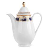 Prague Nights White Porcelain Coffee Pot - 40.58 fl oz