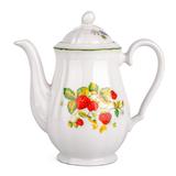 Very Berry White Porcelain Coffee Pot - 40.58 fl oz