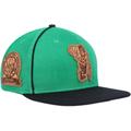 Men's Pro Standard Kelly Green/Black Boston Celtics Heritage Leather Patch Snapback Hat