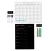 Office DepotÂ® Brand Magnetic Dry-Erase/Blackboard Menu And Calendar Combo Set 17 x 13 Black