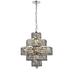 Maxime 13 Lt Chrome Chandelier Silver Shade (Grey)