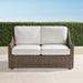 Ashby Loveseat with Cushions in Putty Finish - Resort Stripe Indigo - Frontgate