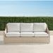 Ashby Sofa with Cushions in Shell Finish - Cara Stripe Air Blue, Standard - Frontgate