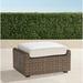 Ashby Ottoman with Cushion in Putty Finish - Performance Rumor Snow - Frontgate
