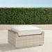 Ashby Ottoman with Cushion in Shell Finish - Rain Sand - Frontgate