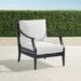 Trelon Aluminum Lounge Chair in Matte Black Finish - Belle Damask Claypot - Frontgate