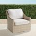 Ashby Swivel Lounge Chair with Cushions in Shell Finish - Salta Palm Dune, Standard - Frontgate