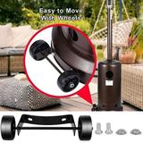 WEPRO Replacement Heater Wheel Move/Install- Patio Wheel Wheel Outdoor Universal Umbrella Heater Heater Universal Parts Kit-Easy Patio Patio Heater To Movable Furniture