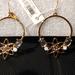Coach Jewelry | Nwt $98 Coach Gold Jeweled Hoop Earrings | Color: Gold | Size: Os