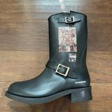 Burberry Shoes | Burberry Men’s Biker Boots Size Us 10 | Color: Black | Size: 10